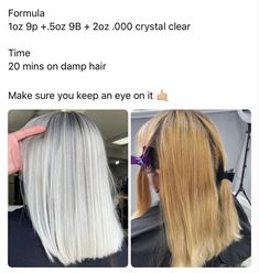 Hairstylist Hacks, Toning Formulas, Color Formulations, Hair Stylist Tips, Bleached Hair Men