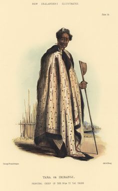 an illustration of a man dressed in native clothing