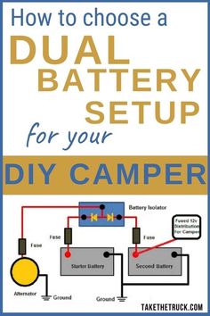 how to choose a dual battery setup for your diy camper