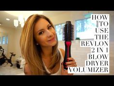 Blow Drying Brush Tutorial, How To Use Revlon Brush Dryer Blowout, Hairdryer Brush Tutorial, How To Use A Brush Hair Dryer, Brush Dryer Tutorial, How To Style Hair With Revlon Brush, Blow Brush Tutorial, Lange Le Volume Brush Tutorial