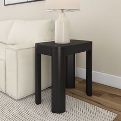 Introducing our Contour Rectangular Side Table, meticulously designed to bring both style and functionality to your living space. Crafted with solid pine wood tabletop and legs, this table epitomizes durability and modern style. Safe living is key, and that's why we've ensured non-toxic finishes on every inch of this side table. You can rest easy knowing that this piece is not only stylish but also prioritizes your well-being, making it an ideal addition to any home environment. Perfectly sized Slim Side Table, Rectangular Side Table, Side Table Modern, Side Table For Living Room, Black End Tables, Contemporary End Tables, Solid Wood Side Table, Bedside Table Storage, Living Room Essentials