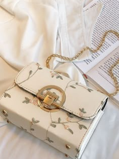 Bag For Love - Flower Embroidered Chain Crossbody Bag - Women Crossbody Product Description Color Beige Strap Type Chain Pattern Type Floral Style Fashionable Bag Size Small Quantity 1 piece Details Embroidery Type Square Bag Composition 100% Polyurethane Material PU Leather Size Chart INCH CM Size Bag Width Bag Height Bag Length Strap Length one-size 3 5.5 7.3 47.2 Size Bag Width Bag Height Bag Length Strap Length one-size 7.5 14 18.5 120 Similar Products h2 { text-align: center; } .red-box { w Chain Pattern, Handbags Leather, Crossbody Bag Women