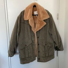 New And Never Worn Forest Green Coats, Jackets For Short Women Winter Coats, Lucy And Yak Corduroy Jacket, Plus Size Corduroy Jacket, Jd Heathers Trench Coat, Green Corduroy Sweater, Winter Coat Outfits Aesthetic, Target Coats, Winter Jackets Aesthetic