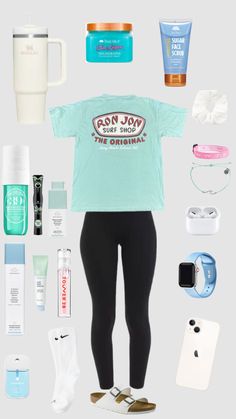 Cute Middle School Outfits, Ron Jon, Leggings Style, Ron Jon Surf Shop, Preppy Summer Outfits, Casual Preppy Outfits, Preppy Girl, Trendy Outfits For Teens, Cute Lazy Outfits