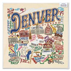 Denver Fine Art Print Art Print catstudio City Home Decor, Petaluma California, Denver Zoo, Embroidered Pillows, Denver Art Museum, Denver Art, Brown House, Tell Your Story, Spark Joy