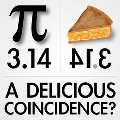 a piece of food with the pi symbol on it and an image of a slice of pie