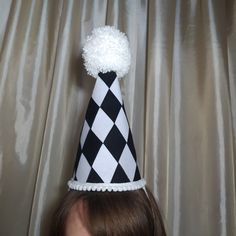 Black and white clown costume Harlequin costume Jester costume Clown hat Pierrot costume Pierrot hat Circus Halloween Kids Toddler Adult ꙰ MATERIAL The material - felt, yarn, elastic. ꙰ MEASUREMENTS Height approximately - 11.81 inch (30 cm) Diametr approximately - 4.72 inch (12.5 cm) We can do any size of hat and also a color. Please write me what color do you want. ꙰ SHIPPING We ship worldwide by avia mail with registered tracking number. ꙰ QUESTION If you have any question do not hositate to c Periott Clown, Black And White Clown Costume, White Clown Costume, Pierrot Costume, Black And White Clown, Harlequin Costume, Costume Clown, Jester Costume, Clown Hat