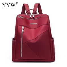 Excited to share the latest addition to my #etsy shop: PINK preppy style teenager girl backpack casual red book bag women Canvas Backpack Women, Casual Purse, Anti Theft Backpack, Leather Rucksack, College Style, Style Winter, Waterproof Backpack, Best Bags, Girl Backpacks