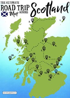 the ultimate road trip map for scotland