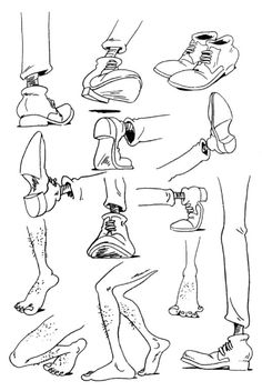 an image of foot and shoe shapes