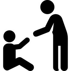 a person sitting on the ground touching another persons hand