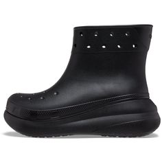 PRICES MAY VARY. CROCS PLATFORM BOOTS: This new all-weather boot was born from the Classic Crush Clog and boasts a unique 2-inch / 5.2cm height (measured from floor to heel rest) ANKLE BOOTS: With height that falls just below the calf, the fit is flattering for everyone, plus they’re easy to take on and off WHAT SIZE SHOULD I BUY?: These boots offer a roomy fit and we recommend ordering a size down to the next largest whole size. LIGHTWEIGHT AND FUN: These rain boots for women and men feature li Crocs Platform, Rain Boots For Women, All Weather Boots, Ankle Bootie, Boots For Women, Shoe Charms, Luxury Store, Platform Boots, Ankle Booties