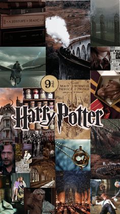 harry potter collage with images from movies