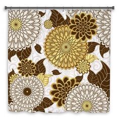 an abstract floral background with brown and white flowers