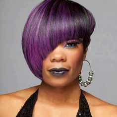 Purple asymmetric cut...loves it! 34 Tattoo, 27 Piece Hairstyles, Women Short Hairstyles, Haircut Black Women, It Tattoo, Long Weave Hairstyles, Quick Weaves, Black Women Short Hairstyles, Long Haircut