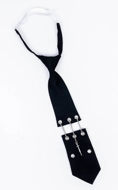 Lethal Business Neck Tie-Gothic Accessories-Tragic Beautiful Neck Tie Accessories, Tie Fashion, Emo Outfits With Ties, Alt Outfits With Ties, Gothic Jewelry With Adjustable Chain For Alternative Fashion, Punk Tie, Outfit For Night Out, Gothic Chain Belt, Tie Outfit