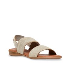 Andre Assous-Nigella Sandal Make comfortable trips to the beach or the bay in the relaxed-looking Andre Assous Nigella sandal. This slip-on sandal comes with no-fuss stretchy straps, cozy leather footbed and supportive stacked heel that eases your every step throughout the day. Cushioned Slip-on Slingback Sandals For Beach, Beige Slip-on Sport Sandals For Summer, Beige Open Toe Sport Sandals For Beach, Spring Vacation Beige Sport Sandals, Casual Beige Sport Sandals For The Beach, Beige Sport Sandals With Cushioned Footbed For Summer, Beige Slip-on Sport Sandals For Vacation, Summer Vacation Sandals With Arch Support, Open Toe Footbed Sandals With Arch Support For Vacation