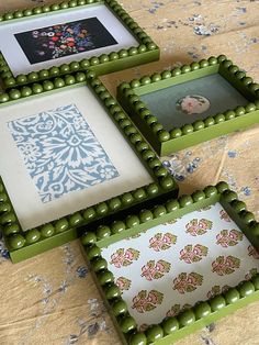 Bobbin Bobble Frames – Staying In Studio Bobbin Photo Frame, Fun Picture Frames, Picture Frames Diy, Fun Frames, Beaded Frame, Diy Photo Frames, Notes Art, Diy Picture Frames, Diy Picture