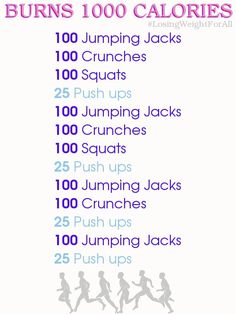 the 10 - minute burn workout for women is shown in pink and blue, with text that