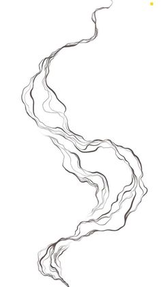 a drawing of a long stream in the air