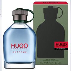 Introduced in 2016. Hugo Extreme is a new version of the classic Hugo Man fragrance from 1995, which comes in Eau de Parfum concentration and lifts the fragrance to a new level with an intensive, modern twist. The composition opens with the iconic freshness of green apple now intensified to the maximum. The heart develops with an increased aromatic character of lavender, sage and geranium, revealing its modern masculine side. The base notes include cedar and fir resin. Hugo Boss Aftershave, Man Fragrance, Hugo Boss Fragrance, Perfume 212, Hugo Boss Women, Lavender Sage, Perfume Store, Perfume And Cologne, Boss Man