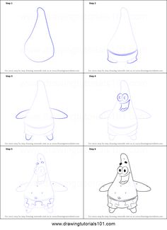 step by step instructions to draw cartoon characters