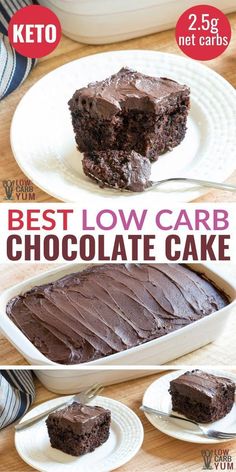 the best low carb chocolate cake is ready to be eaten