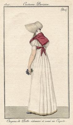 Regency Fichu, Regency Picnic, Regency Fashion Women