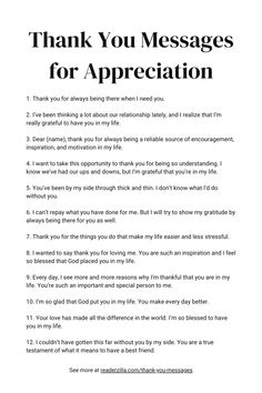 Thank You Messages for Appreciation Printable Nice Words To Say To Someone You Love, Thank You Message For Boyfriend, Ways To Say I Love You Without Saying It, Appreciation Message For Boyfriend, Relationship Paragraphs, Pick Up Line Jokes, Do The Thing, Love Texts For Him, Thanking Someone