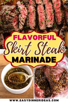 steak steak steak marinade with herbs and seasoning