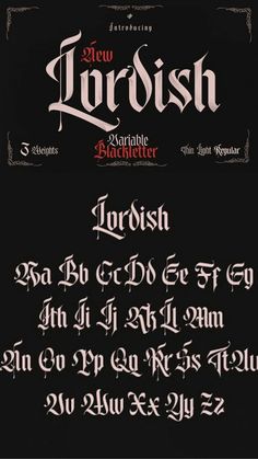 Lordish Blackletter Font