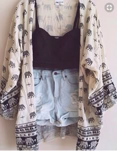 Bridget Bardot, Look Grunge, Bohol, An Elephant, Maxi Skirts, Kimono Cardigan, Cute Summer Outfits, Looks Style, Mode Inspiration