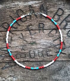 Glass E Beads Bracelet, Western Beaded Bracelet, Western Seed Bead Bracelets, Christmas Seed Bead Bracelets, Western Seed Bead Necklace, Beaded Choker Ideas, Country Bracelets, Sead Bead Necklace, Ag Projects