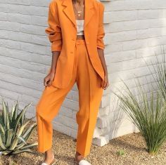 Orange Suit, Vintage Trousers, Outfit Look, Vintage Pants, Looks Style