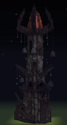 Minecraft Evil Base, Minecraft Towers Ideas, Evil Minecraft Builds, Minecraft Nether Base Ideas, Tower Minecraft Ideas, Nether Builds Minecraft, Minecraft Server Spawn, Creepy Minecraft Builds, Minecraft Nether Builds