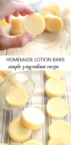 homemade lotion bars made with simple ingredients