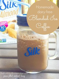 homemade dairy - free blended toffee coffee