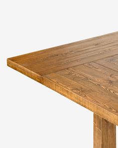 an image of a wooden table that is in the shape of a rectangle dining table