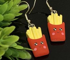 French Fries Earrings, Awesome Earrings, French Fry, Food Earrings, Food Jewelry, Earring Gift, Life Is Too Short, Fun Food, French Fries