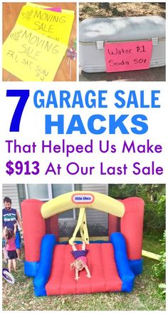 garage sale hacks that helped us to make $ 913 at our last sale