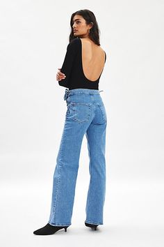 BDG jean updated with side corset-style tie detailing at the waist. Designed in a classic, rigid denim featuring a mid-rise that sits at the natural waist and a slouchy straight-leg fit. Only at Urban Outfitters. Features BDG Corset Tie-Waist boot leg jean Lace-up bootcut jean Rigid non-stretch denim Mid-rise waistline Lace-up corset tie details at the sides Straight leg fit Full length 5-pocket styling Zip fly and button closure UO exclusive Content + Care 100% Cotton Machine wash Imported Size Bdg Jeans, Bootcut Jean, Women Men Shoes, Corset Style, Jeans Shop, Bootcut Jeans, Stretch Denim, Leg Jeans, Womens Bottoms