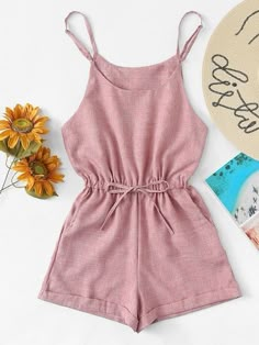 Áo Blu, Quick Fashion, Cami Jumpsuit, Clothing Photography, Jumpsuits And Romper, Tween Outfits, Crop Top Outfits, Summer Fashion Outfits, Cute Summer Outfits