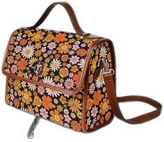 Retro Canvas School Bag, Retro Canvas Shoulder Bag, Retro Crossbody Satchel, Retro Rectangular Shoulder Bag For Spring, Vintage Spring Satchel Shoulder Bag, Retro Satchel Shoulder Bag For Spring, Vintage Shoulder Satchel For Spring, Vintage Multicolor Satchel With Removable Pouch, Vintage Satchel For Everyday Use In Spring