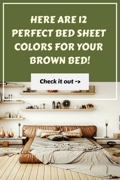 a bed sitting on top of a wooden floor next to a shelf filled with books