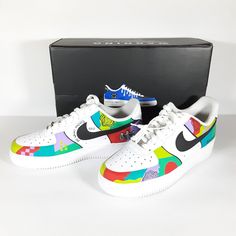 You Will Receive: (1) Lollapalooza X Bacardi Women's Nike Air Force 1 Shoes In Size: 8 (Brand New In Box And Never Worn) Details: - Limited Edition Shoes Made In Collaboration With Lollapalooza And Bacardi And Comissioned By Renowned Miami Based Sneaker Artist Tatiana (Founder Of: Pisos By Tatz) - Shoes Are Nike Air Force 1 In All White With The Customized Lollapalooza X Bacardi Artwork - Size: 8 Women's - Style Code: Dd8959-100 - Shoes Will Arrive In A "Pisos By Tatz" Shoe Box Air Force 1 Shoes, Af1 Shoes, Anime Custom, Custom Af1, Youthful Design, Air Force 1 Custom, Limited Edition Shoes, Custom Air Force 1, Leather Paint