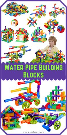 the water pipe building blocks are great for toddlers to play with and learn how to use them