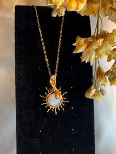 These sweet & dainty  necklaces are all hand crafted delicately by me!!  Making these is really fun for me so I've figured out a few different sun ray styles:) They all come in silver and gold and they are made out of gold (or silver) plated Copper wire. The chain is 14k gold plated stainless steel (or regular stainless steel This makes it hypoallergenic and tarnish resistant :) MAKE SURE YOU PUT WHICH STYLE YOU WANT IN PERSONALIZATION FIELD!! Adjustable Celestial Wire Wrapped Jewelry, Handmade Adjustable 14k Gold-filled Necklaces, Gold Sterling Silver Jewelry For Summer, Gold Wire Wrapped Spiritual Charm Necklace, Gold Spiritual Wire Wrapped Charm Necklace, White Bohemian Jewelry With Sun And Moon Design, Bohemian White Jewelry With Sun And Moon Design, Bohemian Adjustable Sun Design Necklace, Handmade Spiritual 14k Gold Filled Necklace