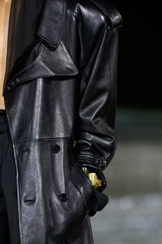 Saint Laurent Spring 2023, Spring 2023 Ready To Wear, 2023 Ready To Wear Collection, 2023 Ready To Wear, Spring 2023, Urban Chic, Fashion Show Collection, Leather Dress, Leather Coat