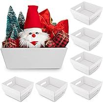 a white box filled with lots of christmas decorations