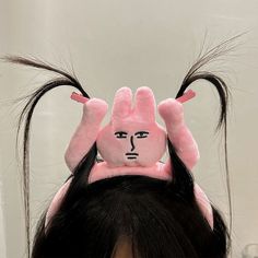 Pink Rabbit Hairband Cute Headband Kawaii Plush Hair Accessory Funny Wide-Brimmed Hairpin Creativity Pink Hair Accessories, Bunny Ears Headband, Cartoon Hair, Pink Rabbit, Cute Headbands, Hair Accessories Clips, Hair Hoop, Hair Hoops, Ear Headbands